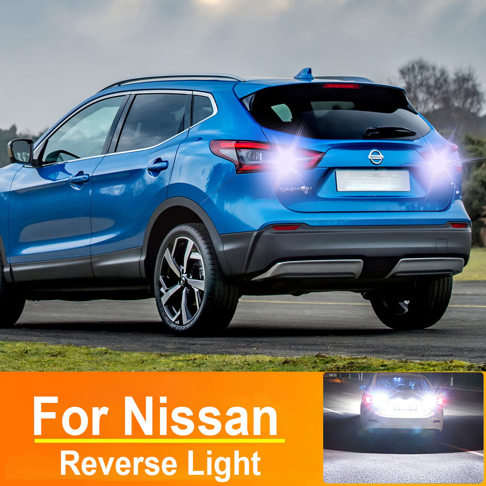 AutoGlowLED W16W T15 921 LED Reverse Light Bulbs for Nissan Qashqai J11 X Trail T32, Canbus Error Free, 2pcs