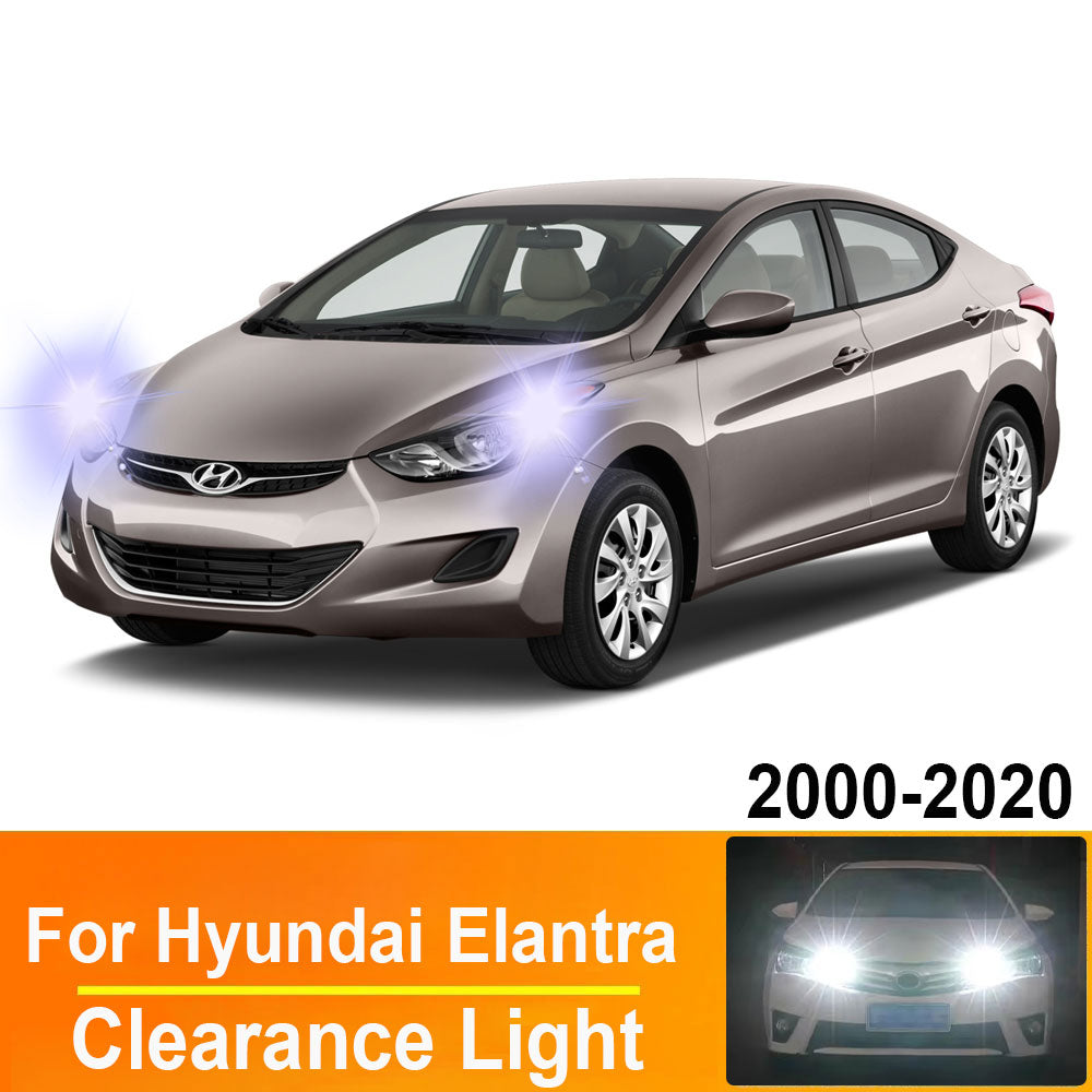 AutoGlowLED T10 W5W LED Interior Light for Hyundai Elantra 2000-2020, 2Pcs