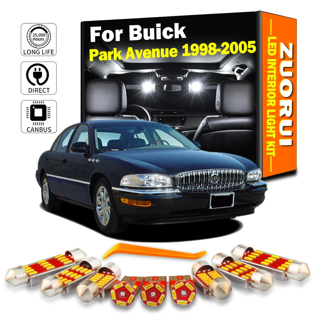 AutoGlowLED Canbus LED Interior Light Kit for Buick Park Avenue 1998-2005