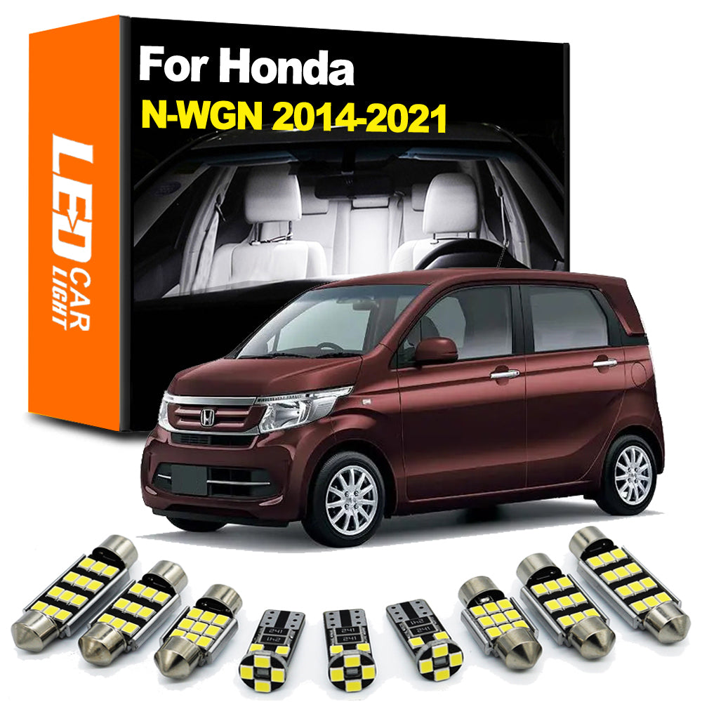AutoGlowLED 7Pc LED Interior Light Kit for Honda N WGN N-WGN 2014-2021