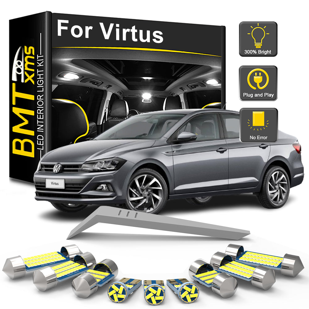 AutoGlowLED LED Interior Lights Kit for Volkswagen VW Virtus 2018-2023 Canbus