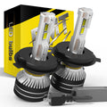 AutoGlowLED H4 Canbus LED Headlight Bulbs 6000K for FIAT 500X Punto Panda