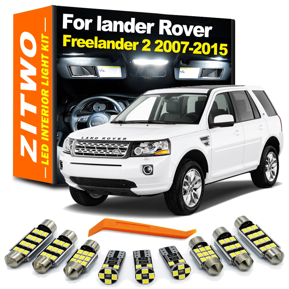 AutoGlowLED 17Pcs LED Interior Light Kit for Land Rover Freelander 2 LR2 2007-2015