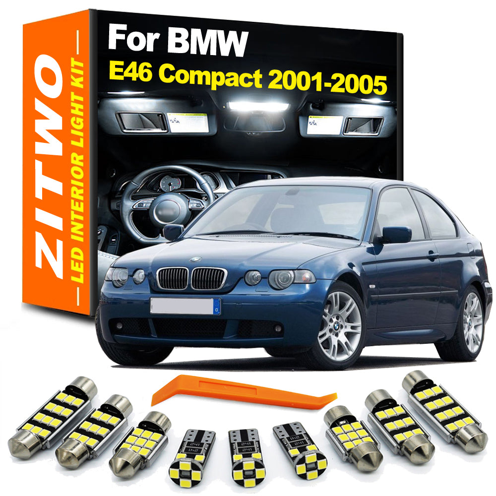 AutoGlowLED 18Pcs Canbus LED Interior Light Kit for BMW 3 Series E46 Compact 2001-2005