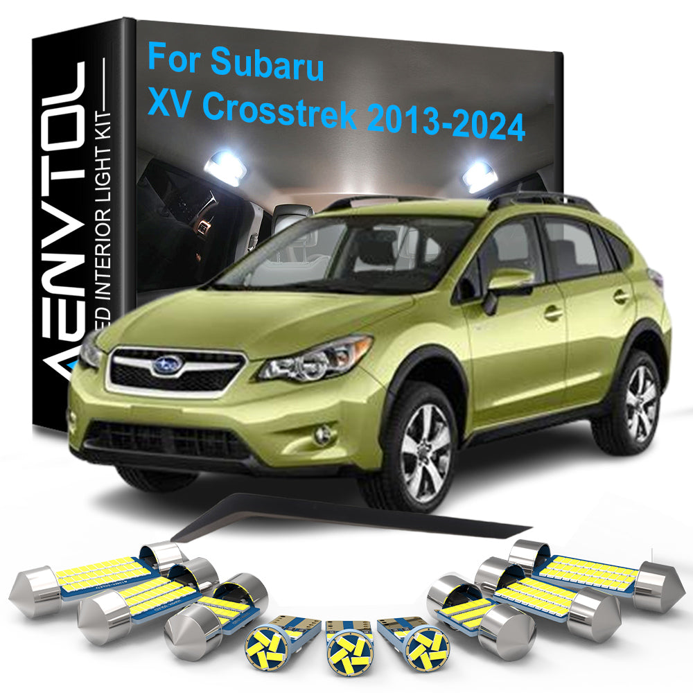 AutoGlowLED 8pc Canbus LED Interior Light Kit for Subaru XV Crosstrek Hybrid 2013-2024