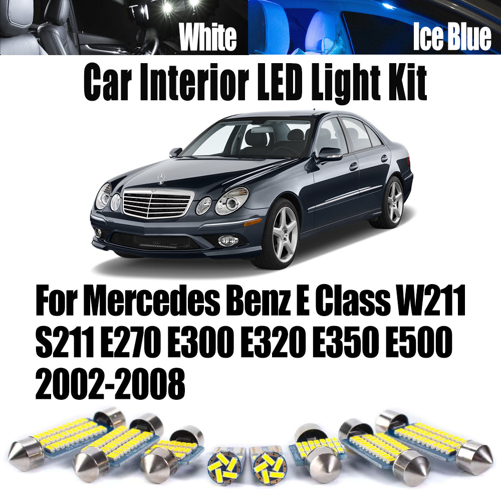 AutoGlowLED For Mercedes E Class W211 S211 Interior LED Light Kit Canbus