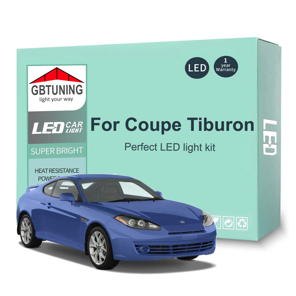 AutoGlowLED Interior LED Light Kit for Hyundai Coupe Tiburon 1996-2009 Canbus