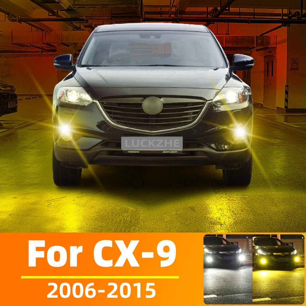 AutoGlowLED LED Fog Light Kit for Mazda CX-9 CX9 2006-2015, 2pcs