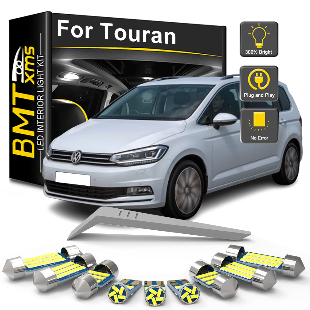 AutoGlowLED LED Interior Light Kit for VW Touran 1T1 1T2 2003-2010