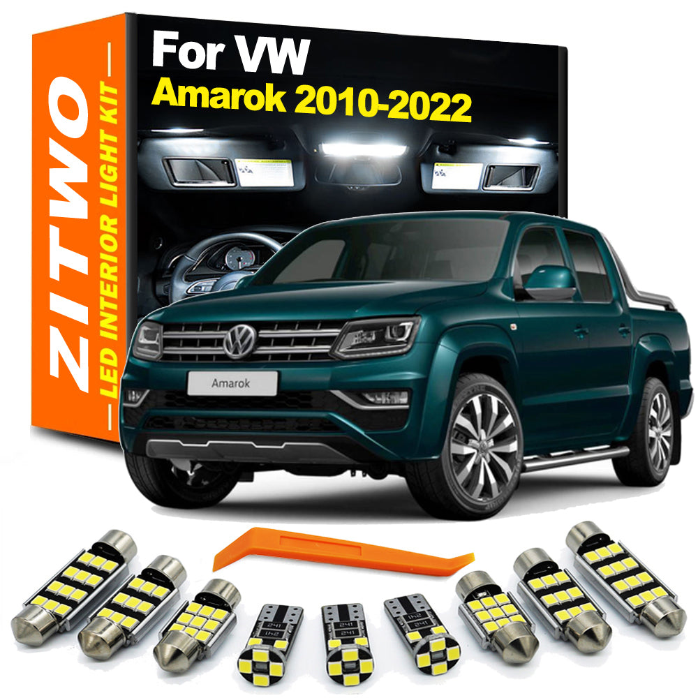 AutoGlowLED 8Pcs LED Interior Light Kit for VW Amarok 2010-2022