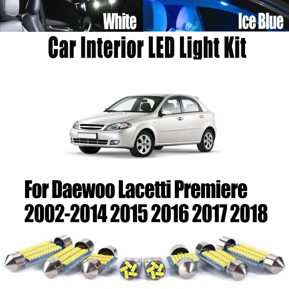 AutoGlowLED Canbus LED Interior Light Kit for Daewoo Lacetti Premiere 2002-2018