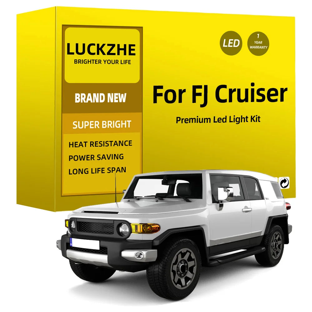 AutoGlowLED 8Pc LED Interior Light Kit for Toyota FJ Cruiser 2007-2020 Canbus