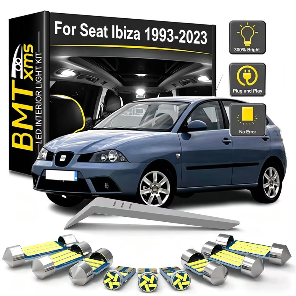 AutoGlowLED Car Interior LED Light Kit for Seat Ibiza 6K 6L 6J 6P 6F