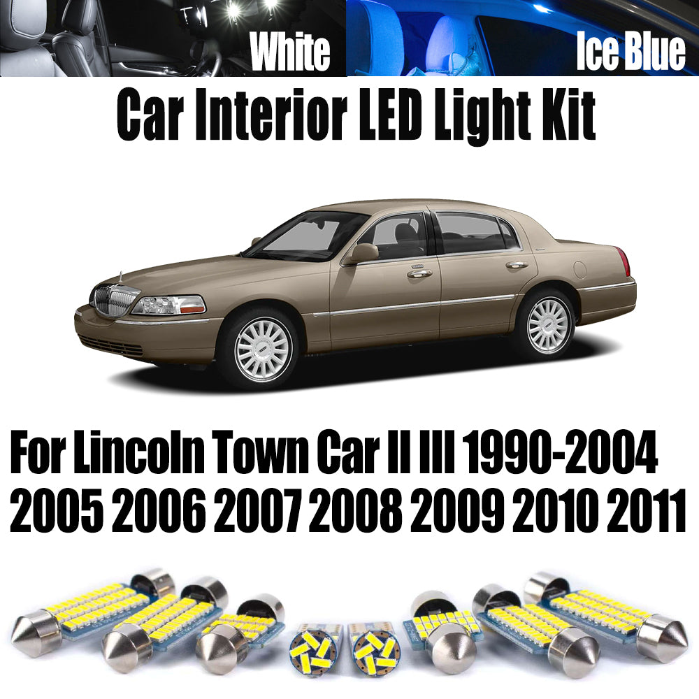 AutoGlowLED LED Interior Light Kit for Lincoln Town Car 1990-2011