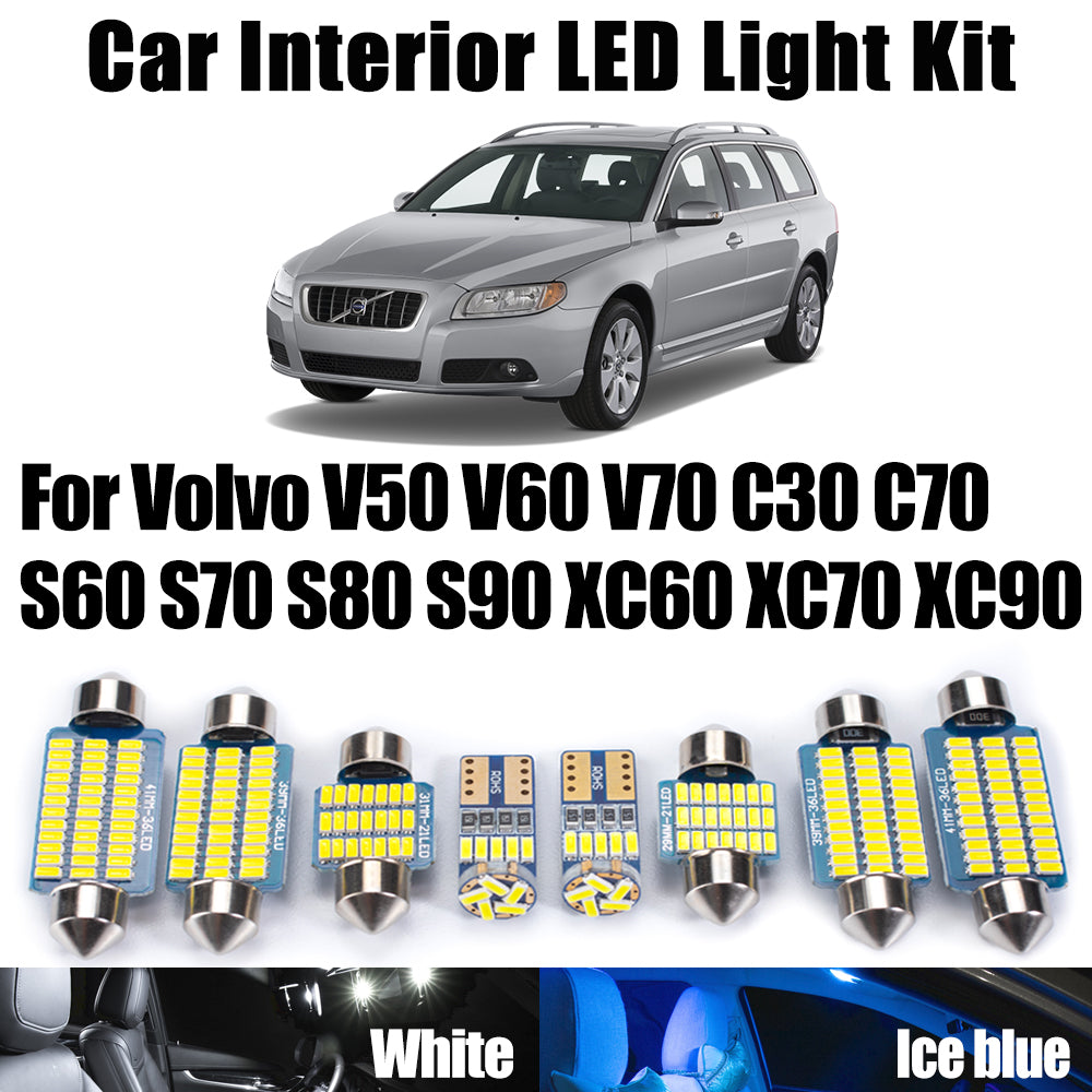 AutoGlowLED Volvo Canbus LED Interior Map Dome Light Ceiling Bulb Kit