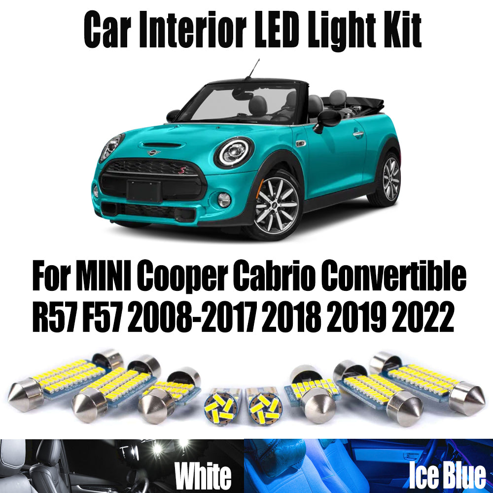 AutoGlowLED Canbus LED Interior Light Kit for MINI Cooper Cabrio R57 F57