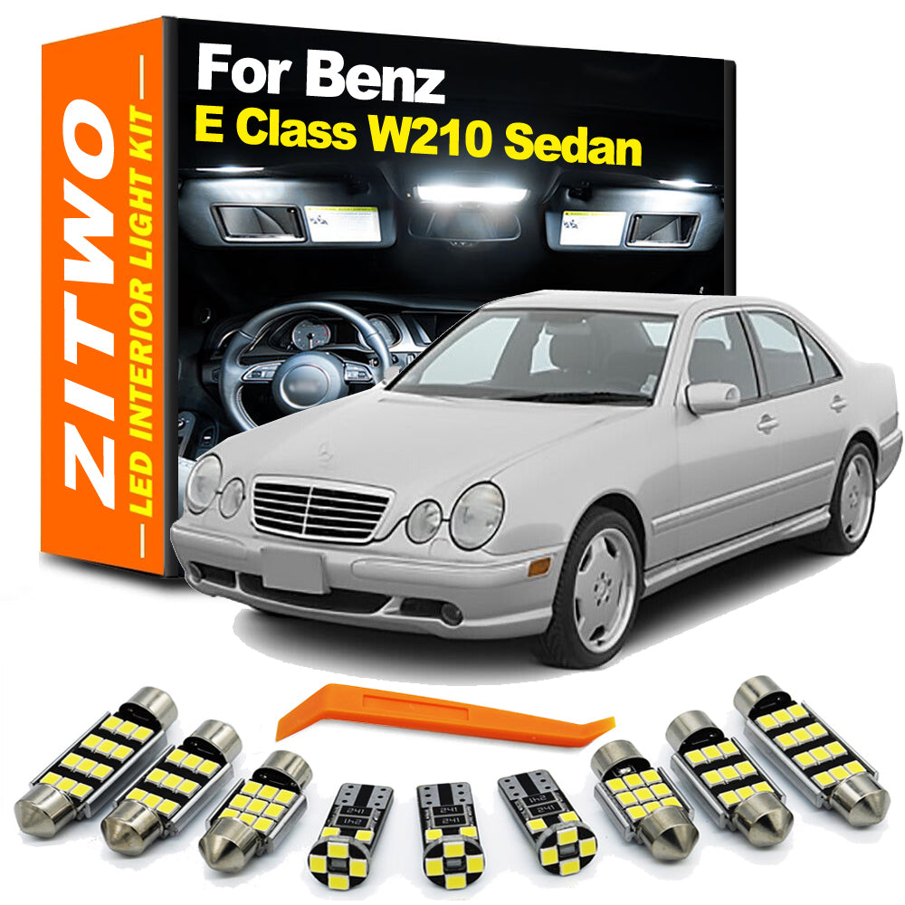 AutoGlowLED 20pc LED Interior Light Kit for Mercedes-Benz W210 1995-2002