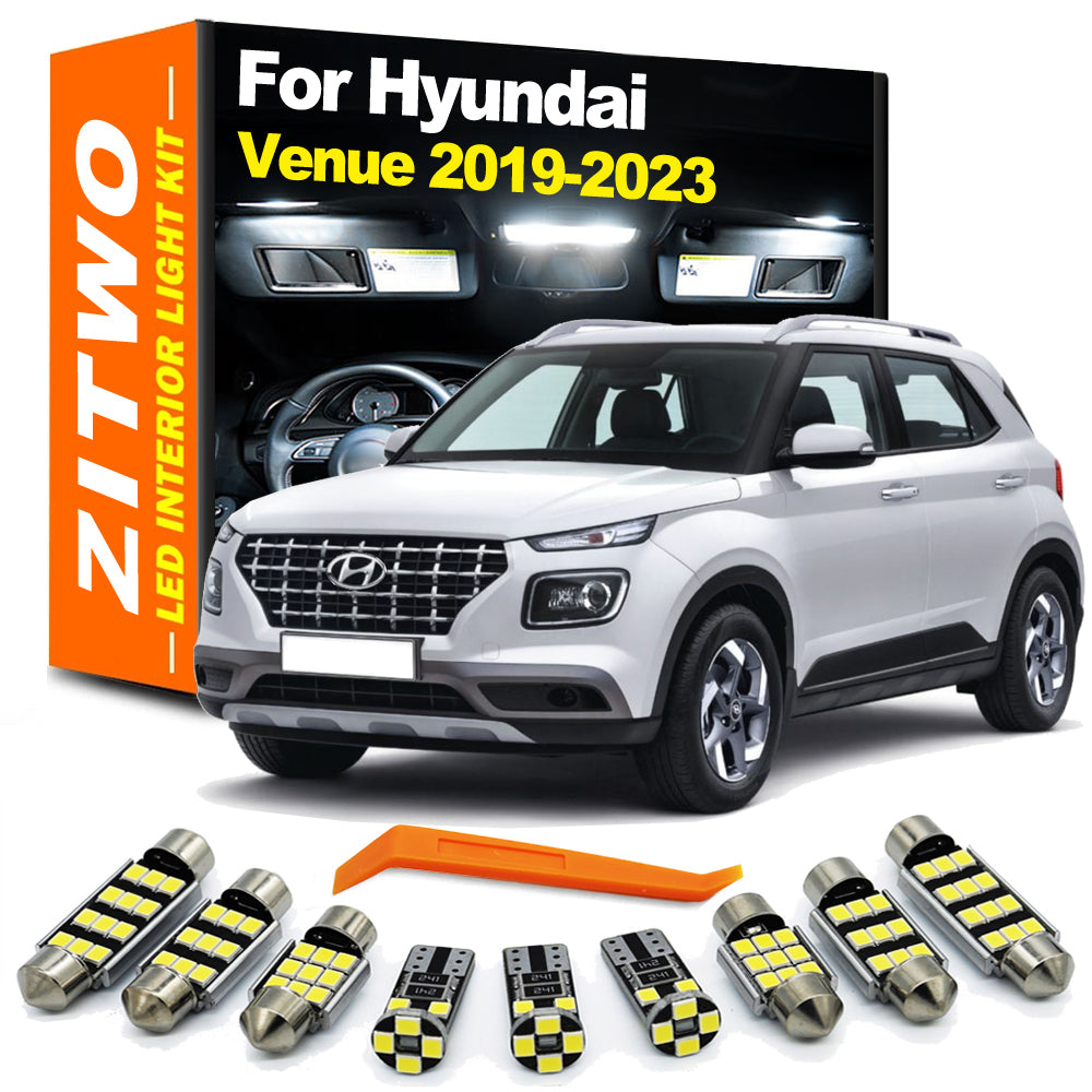 AutoGlowLED 12Pcs LED Interior Light Kit for Hyundai Venue 2019-2025