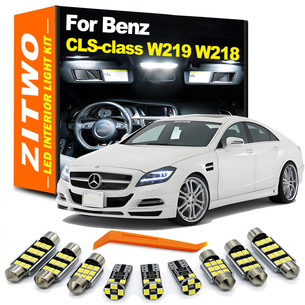 AutoGlowLED Canbus No Error LED Interior Light Kit for Mercedes CLS W219 W218