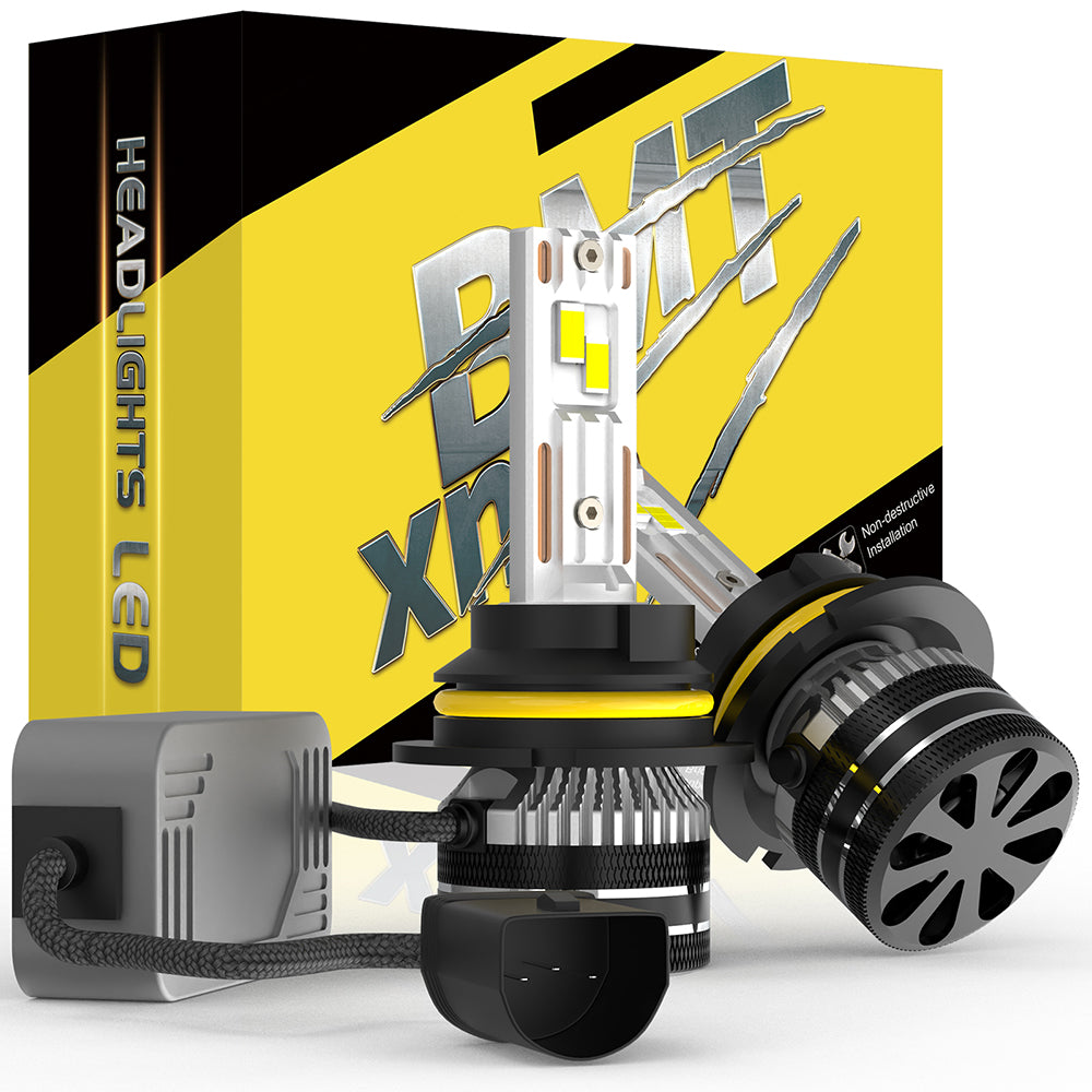 AutoGlowLED 9007 HB5 LED Headlight Bulbs 100W 40000LM Canbus Pair