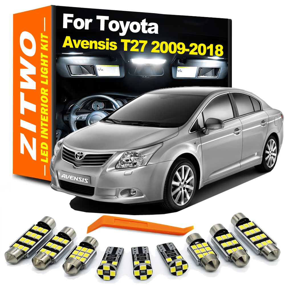 AutoGlowLED 14 Pcs LED Interior Light Kit for Toyota Avensis T27 2009-2018