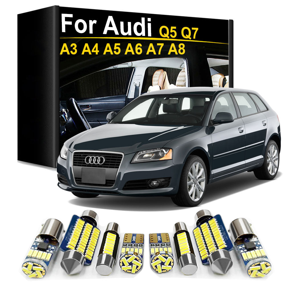 AutoGlowLED No Error LED Interior Light Kit for Audi A3 A4 A5 A6 A7 A8 Q5 Q7