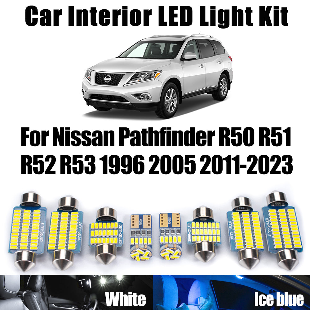AutoGlowLED Canbus LED Interior Light Kit for Nissan Pathfinder R50-R53
