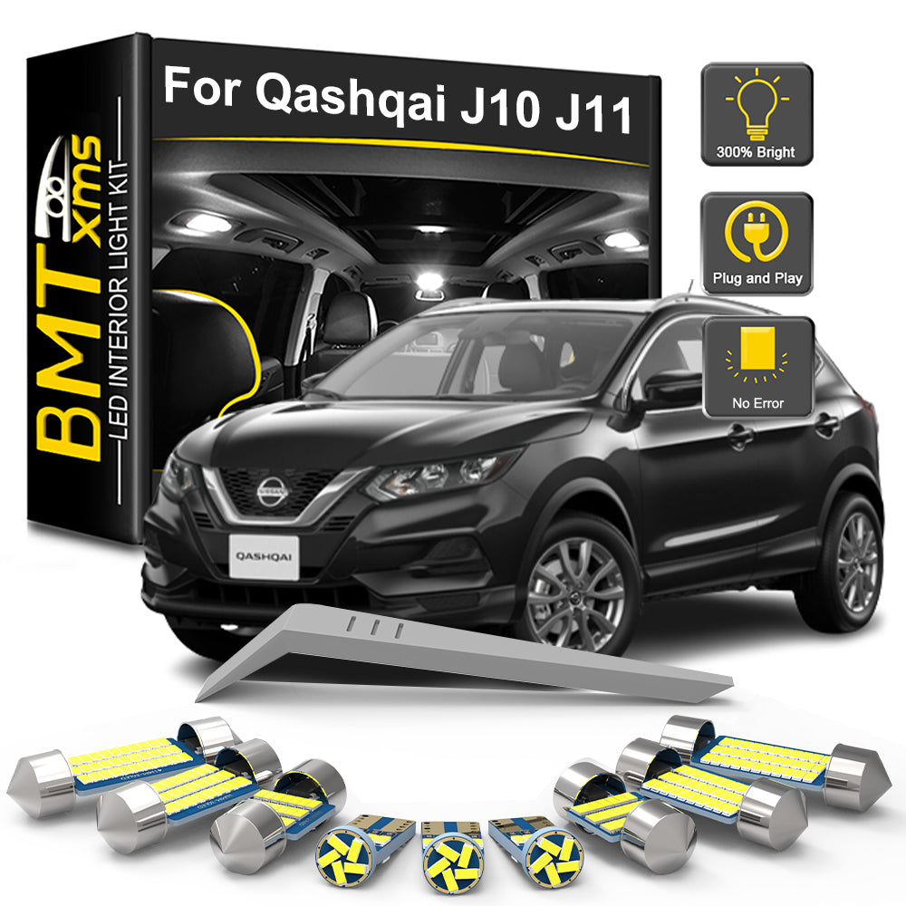 AutoGlowLED Canbus LED Interior Light Kit for Nissan Qashqai J10 J11