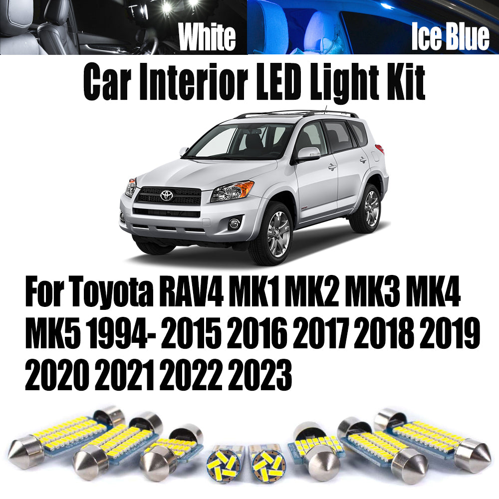 AutoGlowLED LED Interior Reading Light Kit for Toyota RAV4 MK1-MK5 1994-2023