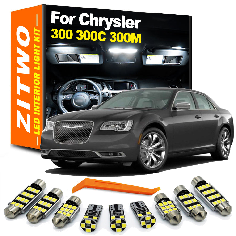 AutoGlowLED Canbus LED Interior Light Kit for Chrysler 300 300C 300M 1998-2020