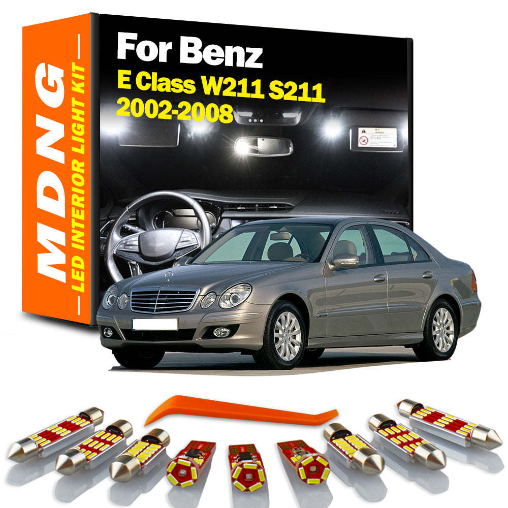 AutoGlowLED LED Interior Light Kit for Mercedes Benz E Class W211 S211 2002-2008