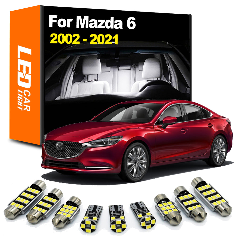AutoGlowLED Mazda 6 Interior LED Light Kit Canbus Error Free 2002-2021