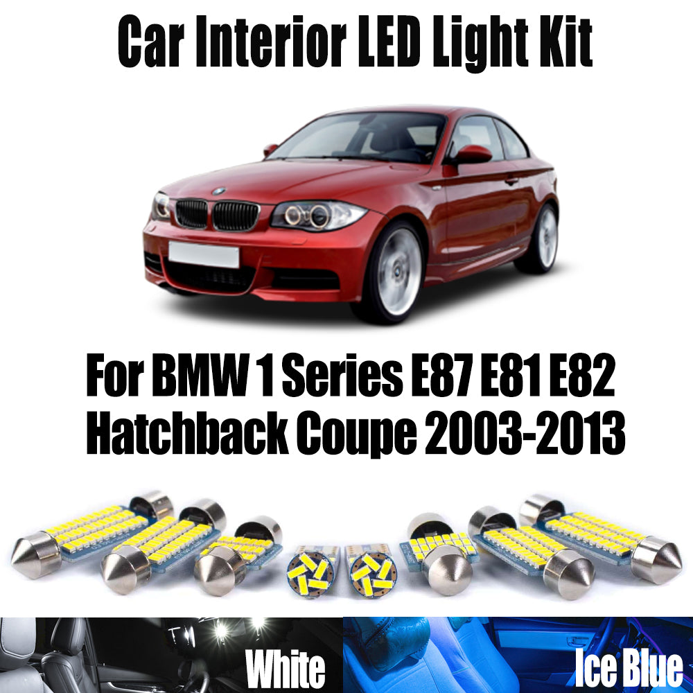 AutoGlowLED 13Pc LED Interior Light Kit for BMW 1 Series E87 E81 E82 2003-2013