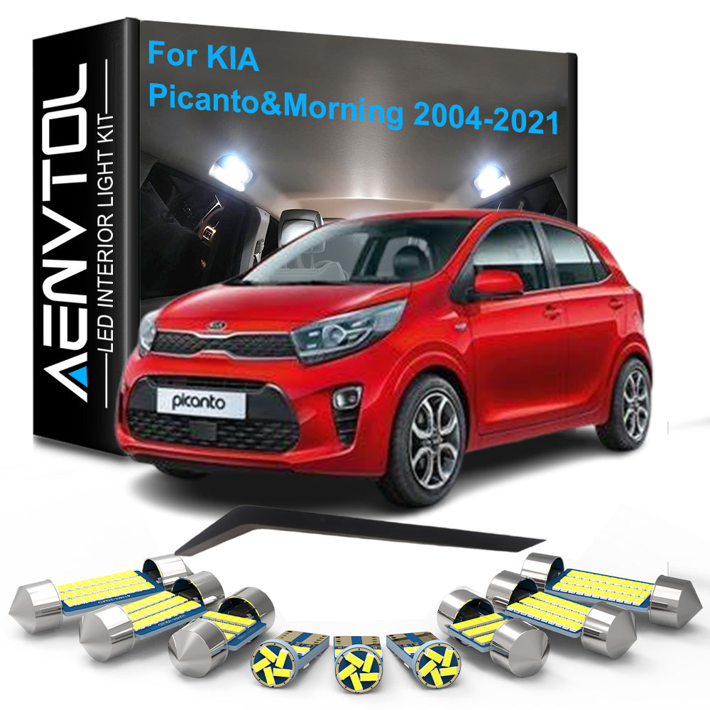 AutoGlowLED KIA Picanto & Morning LED Interior Light Kit Canbus 2004-2021