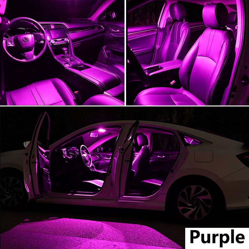 AutoGlowLED 10Pcs LED Interior Light Kit for Fiat Bravo 2007-2016 Dome Map Glove Box Trunk